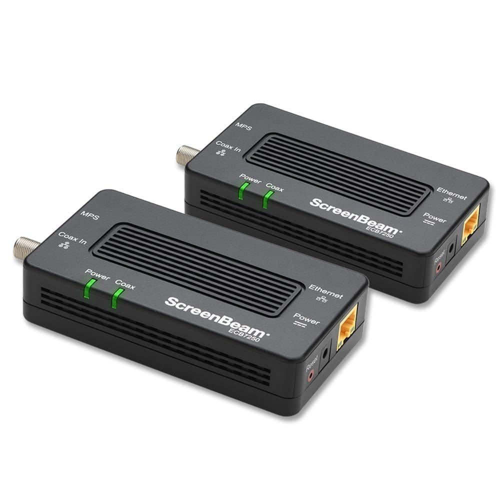 Adaptador de rede ScreenBeam MoCA 2.5 ECB6250K02 Starter Kit
