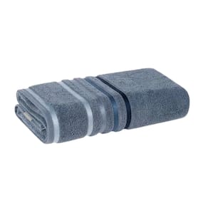 Toalha de Rosto Lumina Unika Karsten Azul Sereno 48x80 Fio Penteado com Listras