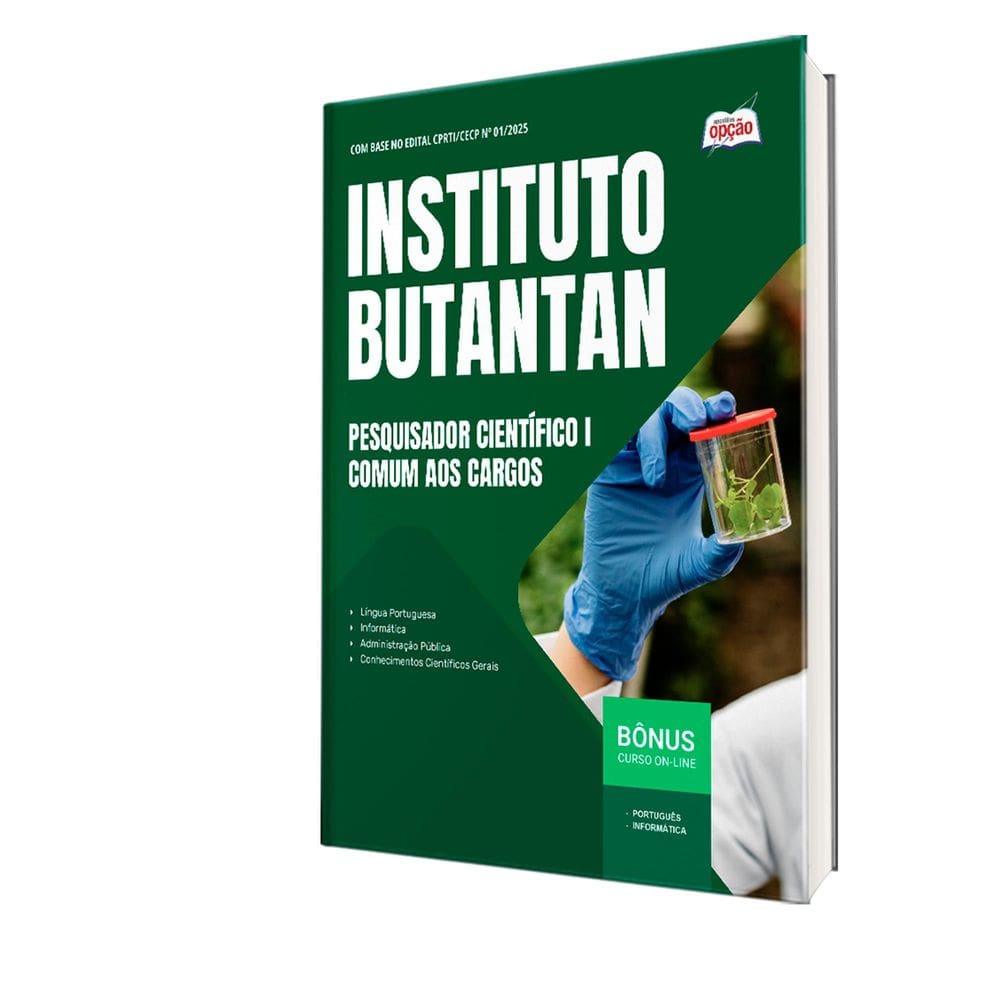 Apostila Instituto Butantan 2025 Pesquisador Científico I