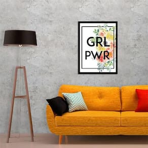 Quadro Decorativo Girl Power 34x23cm