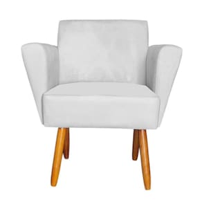 Poltrona Dora Sued Bege D`classe Decor