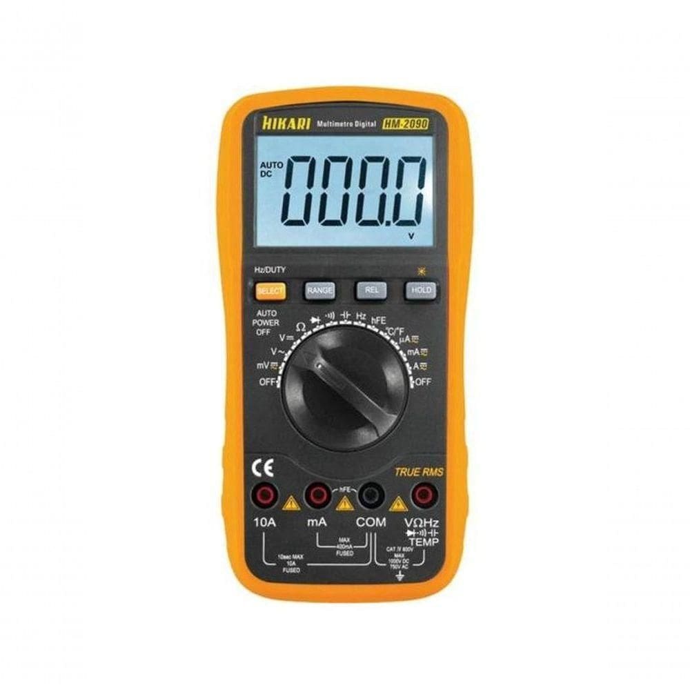 Multímetro Digital Hikari Hm-2090 Laranja-preto