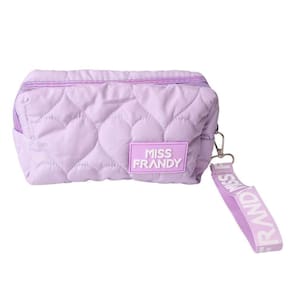 Necessaire Puff De Maquiagem Design Fofo E Funcional Miss Frandy Lilás