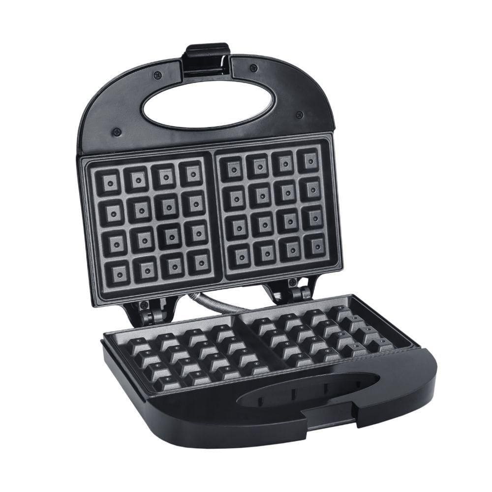 Máquina De Waffle Grill 110v Antiaderente 750w Liége Preta