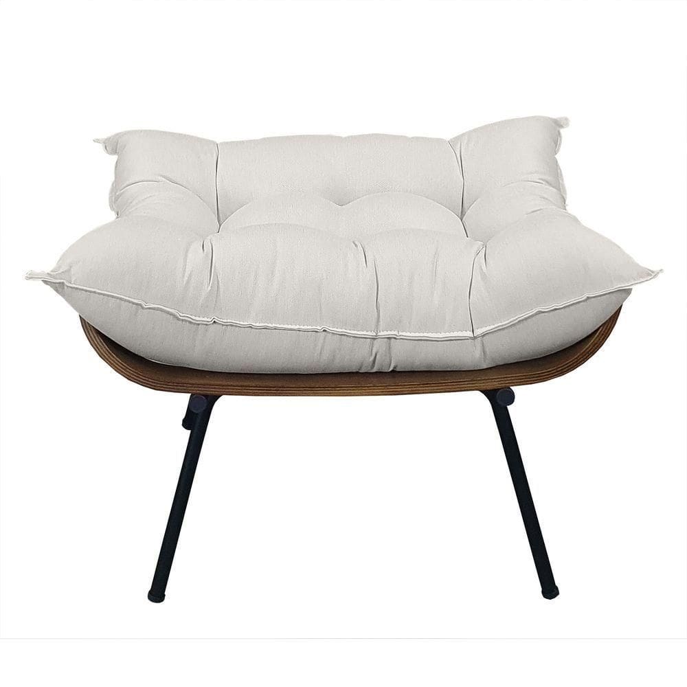 Puff Costela - élpis Móveis Linho Bege