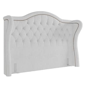 Cabeceira Cama Casal 140cm Antibes P02 Boucle Branco - Mpozenato