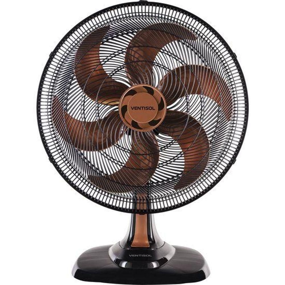 Ventilador De Mesa Ventisol Turbo 6 50cm Bronze 127v