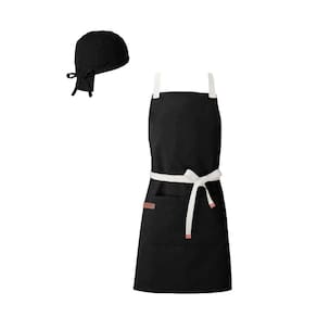 Avental e Bandana Preto Restaurante Chef Cozinha Bar Bistro