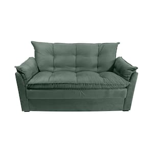 Sofá Small 3 Lugares Conforto 160cm Suede Cinza Herrero Decor Cinza