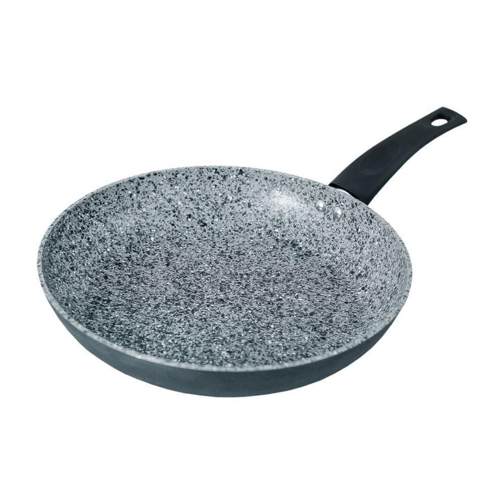Frigideira Indução Antiaderente Revestida Em Granito Preta ø28cm