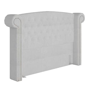Cabeceira Cama Casal 140cm Provença P02 Bouclé Branco - Mpozenato