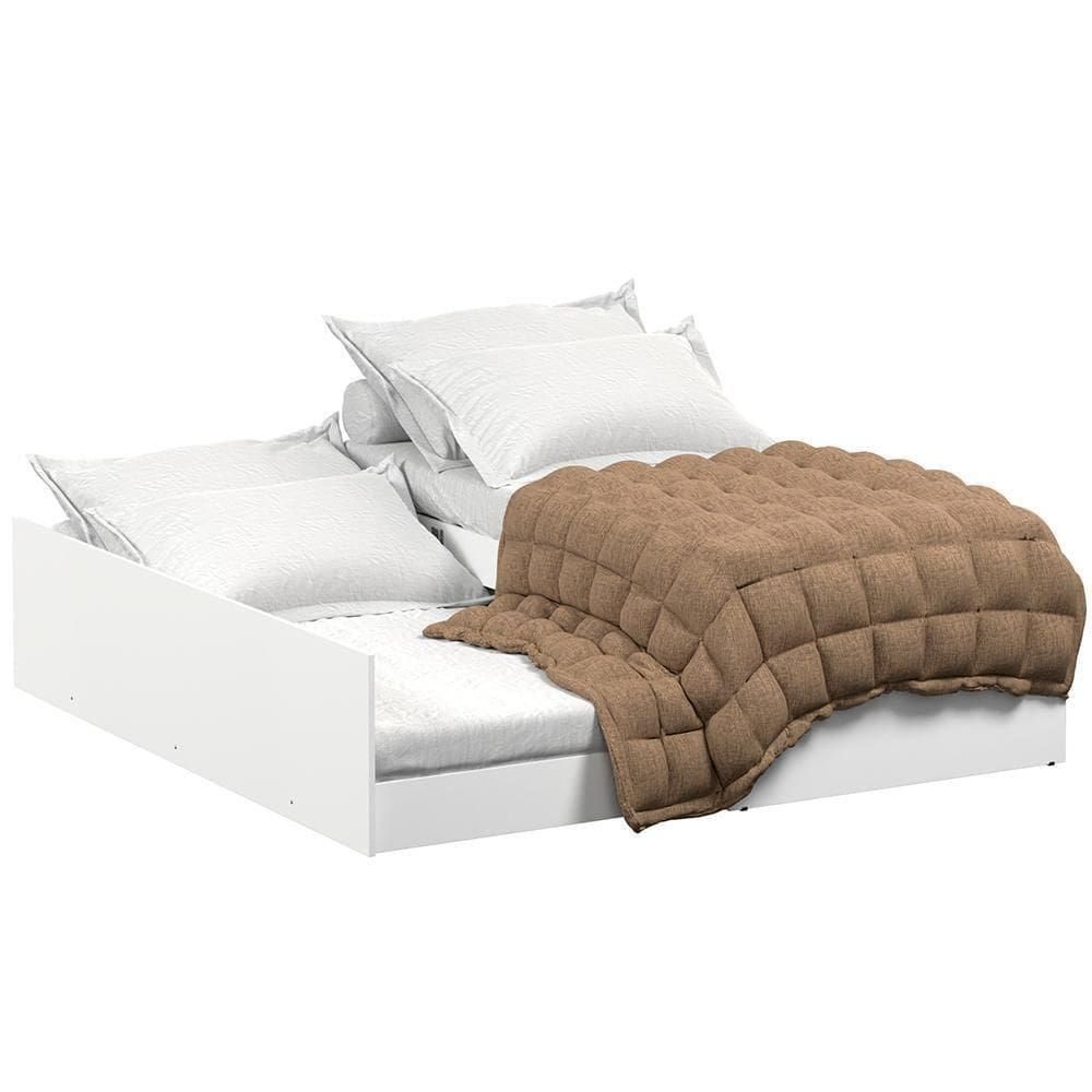 Cama Multifuncional Matrix 3 Em 1 Branco Tebar Branco
