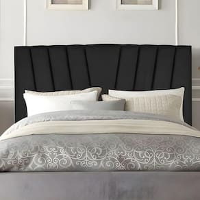 Cabeceira Casal Queen Size Cama Estofada 160 Cm Lile Corino Preto