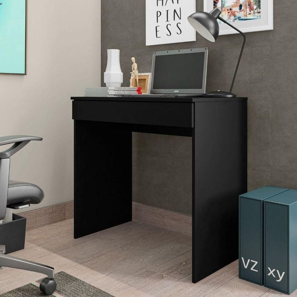 Mesa De Para Escritório Home Office Alana Preto