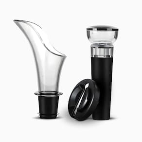 Kit Para Vinho Com Bico Aerador E Rolha Tampa A Vácuo