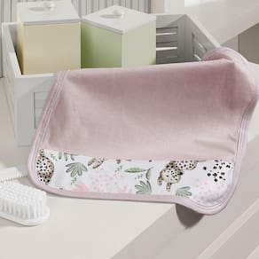 Kit Toalhinha De Boca Com 03 Peças Tecebem Baby Malha 100% Algodão Lizi Rosinha