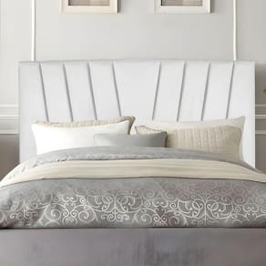 Cabeceira Casal Queen Size Cama Estofada 160 Cm Lile Corino Branco