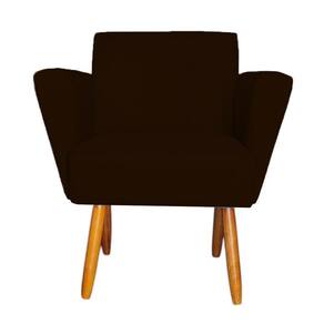 Poltrona Dora Sued Marrom D`classe Decor