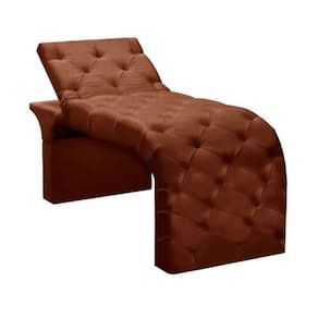 Maca Estofada Estética Cílios Regulável Spa Veludo Juliette Terracota