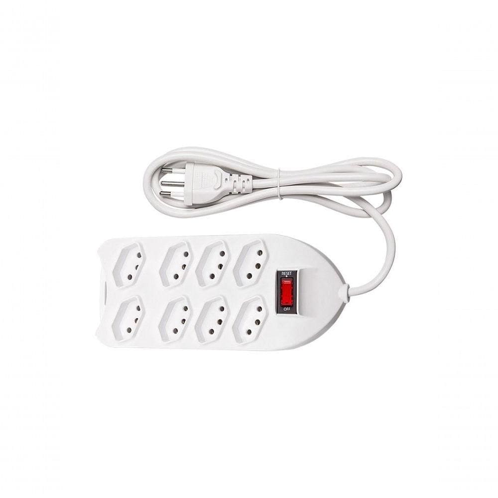 Protetor Eletronico C- 8 Tomadas Branco Epe 1008+ 3metros