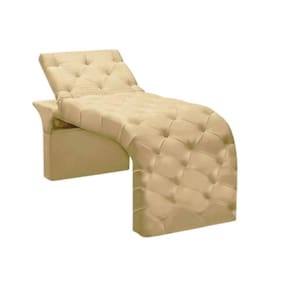 Maca Estofada Estética Cílios Regulável Spa Suede Juliette Bege