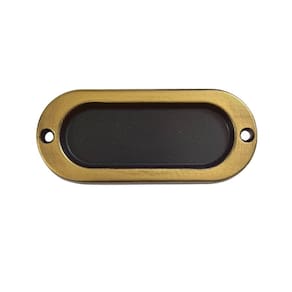 Puxador Concha Sobrepor Pequeno Preto-dourado