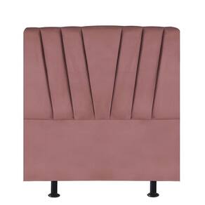 Cabeceira Estofada Cama Solteiro 90 Cm Ariel Suede Rosé
