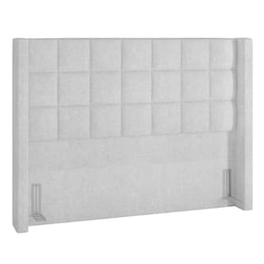 Cabeceira Cama Queen 160cm Pisa P02 Bouclé Branco - Mpozenato