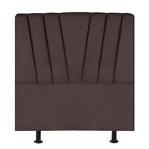 Cabeceira Estofada De Cama Casal 140 Cm Ariel Corino Marrom