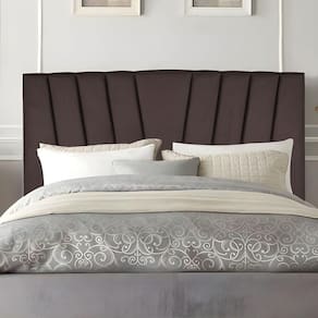 Cabeceira Solteiro Cama Estofada 90 Cm Lile Corino Marrom