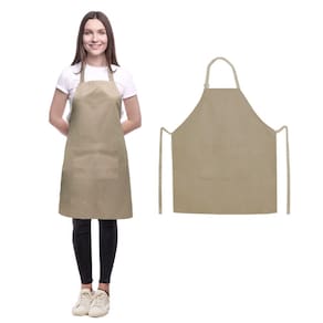Avental Caqui Profissional Bege Chef Barista Bartender 10un