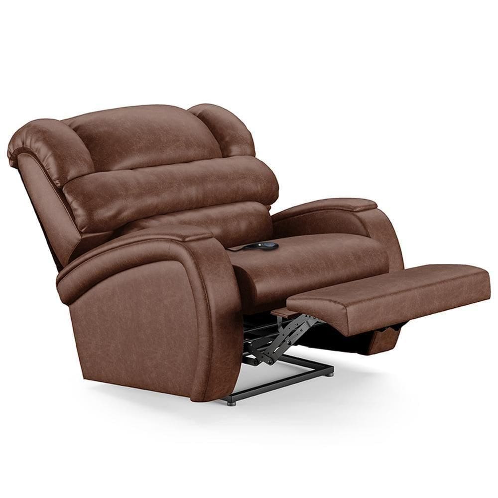 Poltrona Do Papai Reclinável Kalie Controle Power Elétrico Usb Fh9 Pu Marrom Brilho - Mpozenato