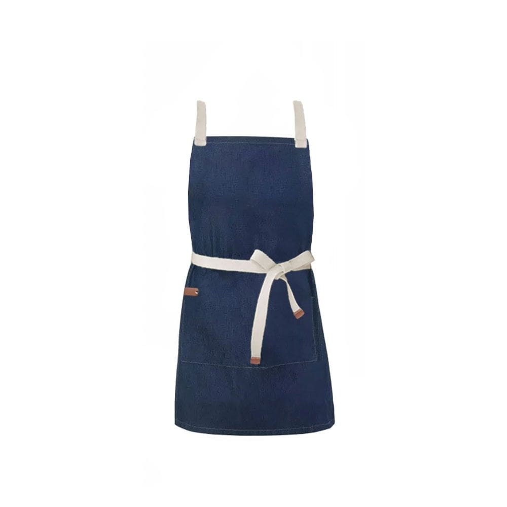Avental Jeans Azul Alça Algodao Cru Cozinha Bar Jardinagem