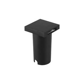 Balizador De Solo Taschibra Flat Quadrado Led 1 Facho 0,5w Bivolt Preto 3000k Luz Amarela 15090363