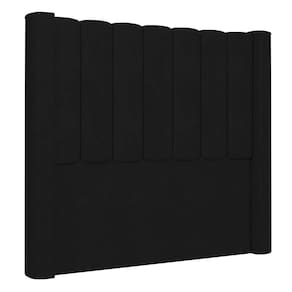 Cabeceira Casal Cama 140cm Claire I02 Veludo Preto - Mpozenato