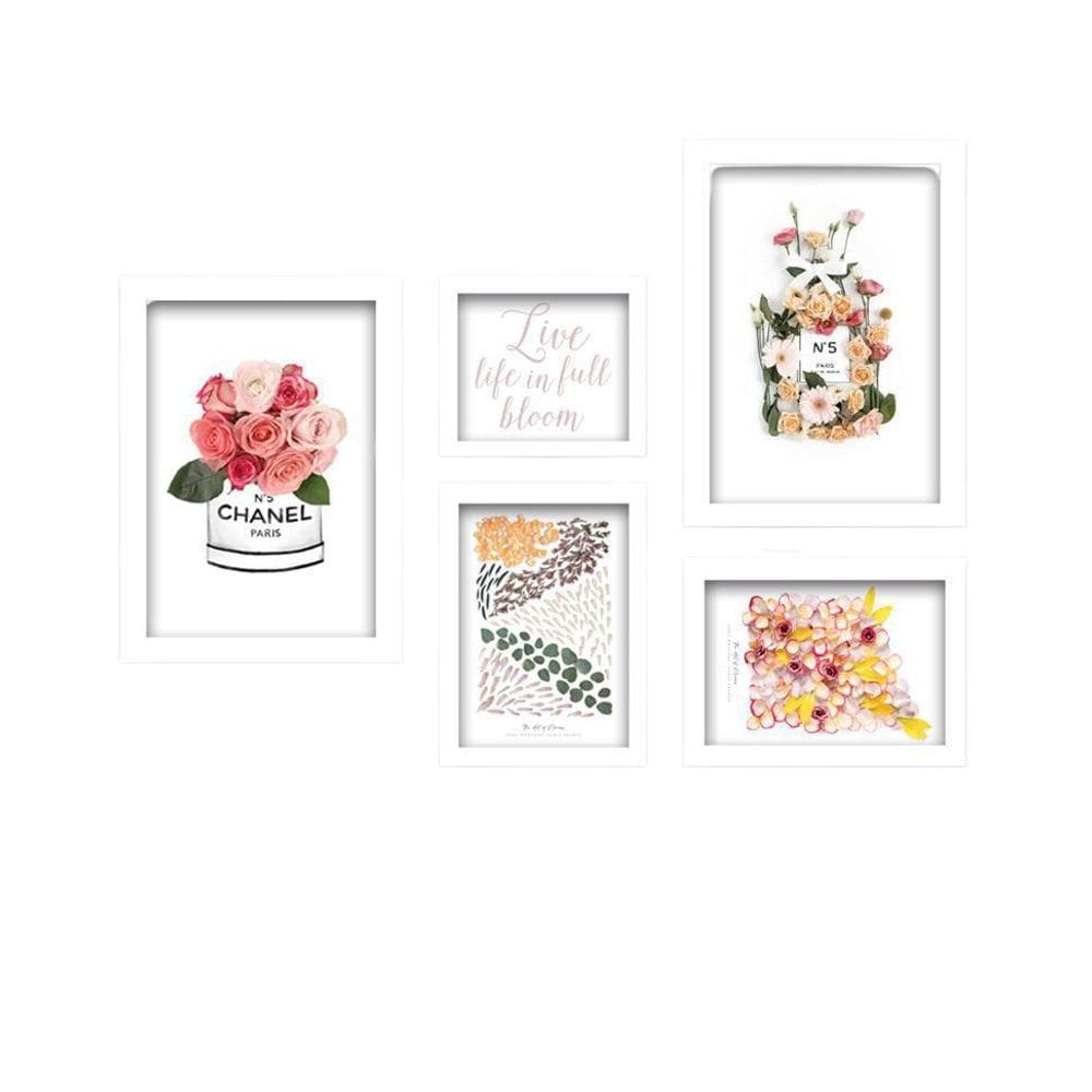 Quadros Decorativos Com Moldura Live Life In Full Bloom
