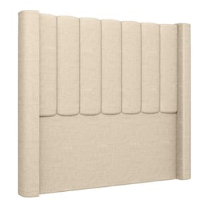 Cabeceira Casal King Cama 195cm Claire I02 Linho Bege - Mpozenato