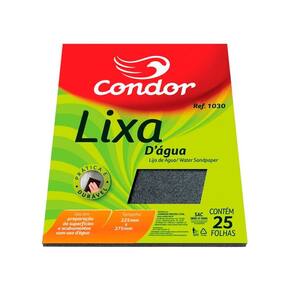 Lixa De Agua Alta Durabilidade Grão 180 225X275Mm 25 Folhas