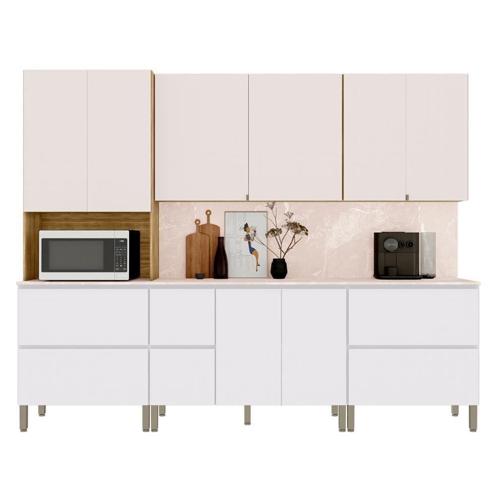 Conjunto De Armarios Modulados Art Com 11 Portas 4 Gavetas