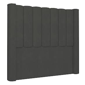 Cabeceira Casal King Cama 195cm Claire I02 Veludo Chumbo - Mpozenato