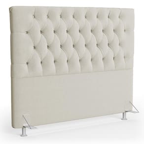 Cabeceira Casal King Cama 195cm Cristal C16 Boucle Bege - Mpozenato