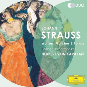 CD Herbert von Karajan Filarmônica de Berlim Johann Strauss