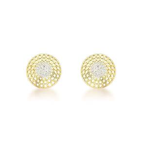 Brinco Redondo Com 1,5cm Banhado A Ouro 18k