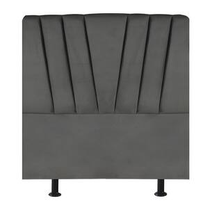 Cabeceira Estofada De Cama Casal 140 Cm Ariel Corino Cinza