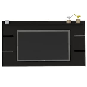 Painel Suspenso Para 60 Pol 1 Prateleira 180 Cm Preto Arly