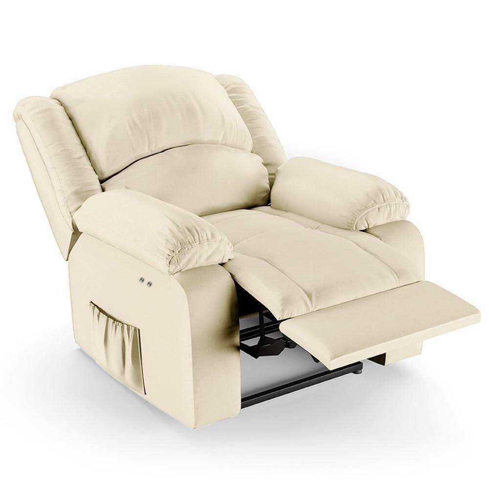 Poltrona Do Papai Reclinável Pietra Power Touch Fh9 Pu Bege - Mpozenato