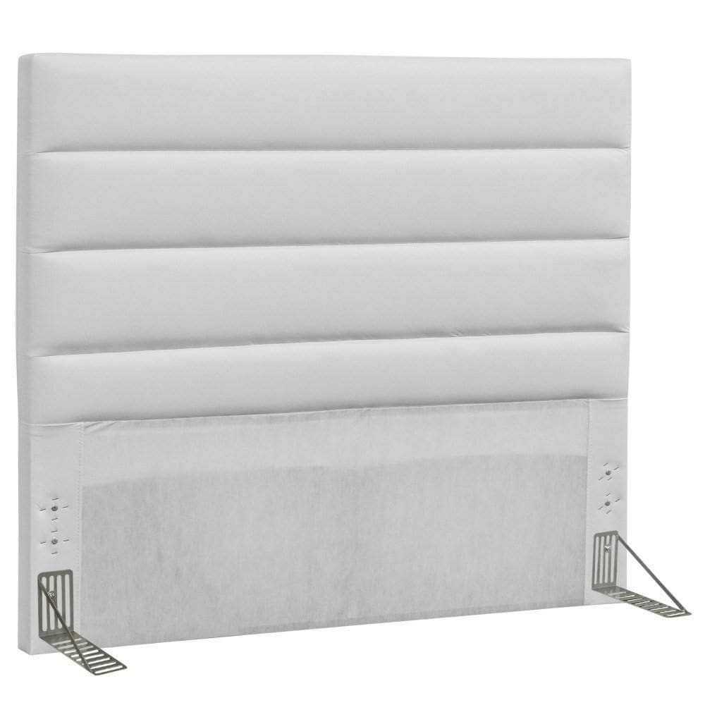 Cabeceira Casal King 195cm Greta Sintético Branco - Mpozenato