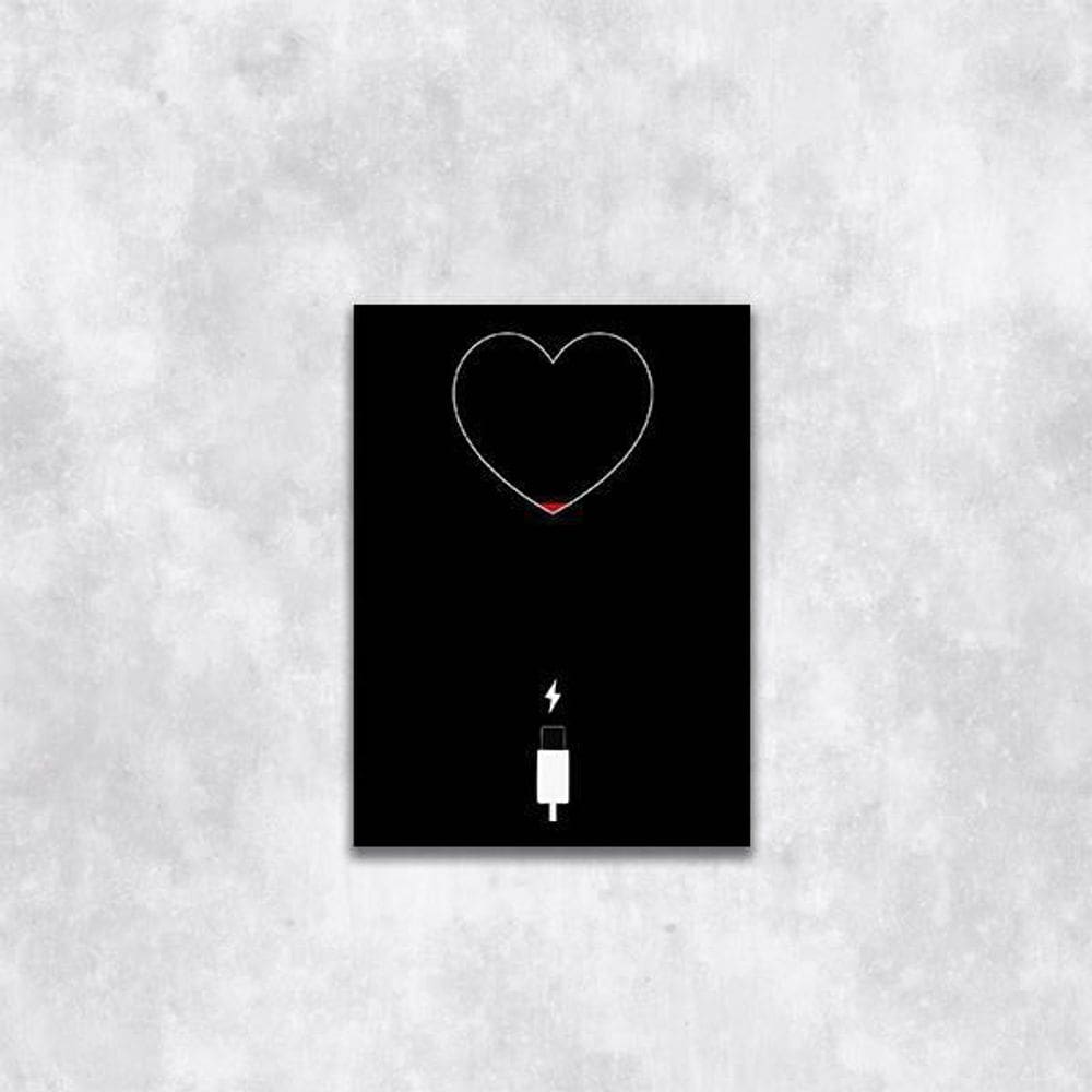 Quadro Coração Carregando 24X18Cm