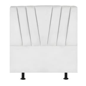 Cabeceira Estofada De Cama Casal 140 Cm Ariel Corino Branco