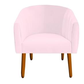 Poltrona Julia Decoração Salão Cadeira Escritório Recepção Estar Amamentação Suede Rosa Bebê D`classe Decor